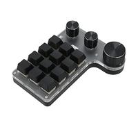 Hosie Teclado Macro, 12 Teclas Teclado Mecánico Macro para Juegos DIY para Laboratorio para Juegos