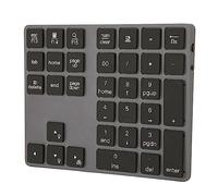 Hosie Teclado Numérico Inalámbrico, Teclado Numérico Diseño Ergonómico Retroiluminado de 7 Colores para Computadora Portátil