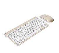 Hosie Teclado y Ratón Combinación de Teclado y Ratón Inalámbricos Indicadores de Batería Baja Durabilidad para Windows para Macbook para Escritorio