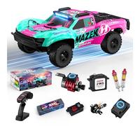 Hosim 1/10 RC Truck 4WD sin escobillas Buggy Coches, MAZEK RTR 100+ km/h Hobby Grade Alta Velocidad Coche teledirigido para adultos y jóvenes Off-Road Bashing, Rock Crawling, Racing