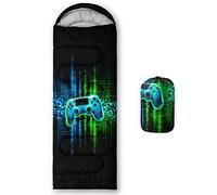 HOSIMA Saco de dormir para niños, niñas, impermeable, para camping, senderismo, exterior, viajes, caza, con bolsas de compresión