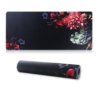 Hosimoln Alfombrilla para ratón para Juegos, 80x30CM Alfombrilla para ratón de 3 mm de Grosor,Antideslizante e Impermeable para Ordenador con Bordes cosidos para Juegos/Oficina/hogar 80x30 Hua005