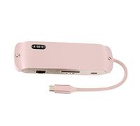 Hosit Adaptador de Concentrador USB C, Estación de Acoplamiento Tipo C Puerto de Red de 100M para TV