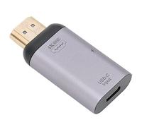 Hosit Adaptador USB, Carcasa de Aleación de Aluminio de Disipación de Calor Rápida Adaptador Tipo C PD 100W para SO para Android Q para Windows (Tipo-C Hembra a HDMI Macho)