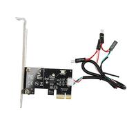 Hosit Interruptor de Reinicio de Energía de la Computadora Tarjeta PCIE, Interruptor de Reinicio de Energía Tarjeta PCIE Fácil de Usar Pin Dorado Grueso para Escritorio