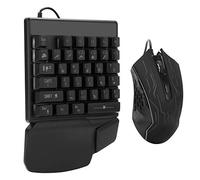 Hosit Juego de Teclado y Ratón, E Sports Teclado de una Mano Universal para Computadora de Escritorio