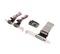 Hosit Mini PCIe Serial Parallel Expansion Card, Mini PCIe Mini PCIe Serial Expansion Card 2 Puerto RS 232 Power Free PCB Board para 4U Case
