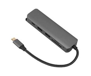 Hosit USB C Hub Adaptador Multipuerto Transmisión de 5 Gbps USB C Hub Compacto Portátil para Oficina