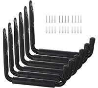 Hosko Soporte Bicicleta, Ganchos Pared Ganchos Bicicleta Pared Ganchos Garaje para Kayak, con Universal Screw Almacenamiento de Usos Múltiples (2Pcs, Gris)