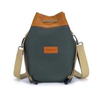 Hosoncovy Bolsa de almacenamiento para cámara digital, bolsa de viaje para cámara de un solo hombro, para cámaras Canon, Nikon, Sony, SLR, DSLR pequeñas, microcámaras y teleobjetivo, Green, M, Bolsa