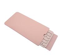 Hosoncovy Cuero de la PU Teclado portátil Estuche de transporte Bolsa de almacenamiento a prueba de polvo Funda protectora para Logitech K380 Multi-Dispositivo Bluetooth Teclado (rosa)