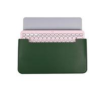Hosoncovy Funda de piel sintética portátil para teclado Logitech K380, funda protectora para teclado Bluetooth multidispositivo Logitech K380 (verde)