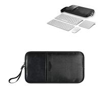 Hosoncovy Funda de transporte portátil para teclado y mouse, bolsa de viaje, funda protectora para teclado Apple Magic A1644 y teclado inalámbrico Apple A1314 Magic Mouse (solo funda)