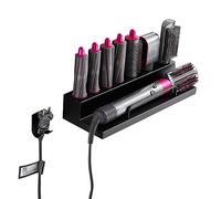 Hosoncovy Soporte de pared organizador soporte de almacenamiento para Dyson Airwrap Styler Curling Iron Wand Barriles Cepillos