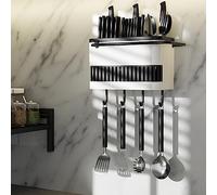 Hosoncovy Soporte de pared para utensilios, soporte de secado de cubiertos, soporte para utensilios, escurridor de cubiertos, caja de soporte de mesa, tenedor separado, palillos, almacenamiento de