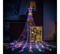 HOSPAOP Guirnalda Luces LED Exterior Multicolor 320 LED 9x3,35M Luces de Navidad Impermeables con 8 Modos y Temporizador IP44 para Árbol, Jardín, Fiesta, Decoración Navideña