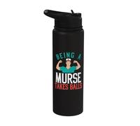 Hospital Cita Divertida Ser Un Murse Toma Bolas Enfermeras Masculinas Stainless Steel Insulated Water Bottle