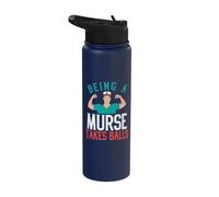 Hospital Cita Divertida Ser Un Murse Toma Bolas Enfermeras Masculinas Stainless Steel Insulated Water Bottle