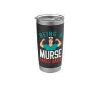 Hospital Cita Divertida Ser Un Murse Toma Bolas Enfermeras Masculinas Vaso térmico de acero inoxidable de doble pared