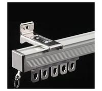 Hospital Curtain Track System RV Aluminium Wall Mount Curtain Rod, Extra Long Curtains Rail with Mute Rollers, Kitchen Dens Bedroom Living Room(White,11m/36ft)