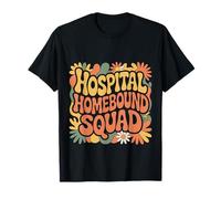 Hospital Homebound Squad Equipo de Humor de Enfermera |- Camiseta