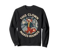 Hospital Payaso Risa Medicina Humor Curación Cuidado Payaso Sudadera