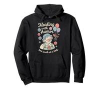 Hospital Payaso Risa Medicina Humor Curación Cuidado Payaso Sudadera con Capucha