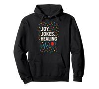 Hospital Payaso Risa Medicina Humor Curación Cuidado Payaso Sudadera con Capucha