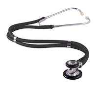 Hospitrix Fonendoscopio Estetoscopio Personalizado con Nombre - Negro - Sprague Rappaport - Doble Tubo - Doble Campana - Accesorio Enfermería - Con Grabado