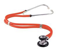 Hospitrix Fonendoscopio Estetoscopio Personalizado con Nombre - Rojo - Sprague Rappaport - Doble Tubo - Doble Campana - Accesorio Enfermería - Con Grabado