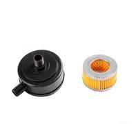 Hosrivae 1 silenciador + 1 elemento de filtro compresor silenciador elemento de filtro de aire pistón pieza de repuesto para compresores de pistón, diseño compacto de aire (A)