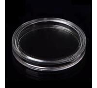 Hosrivae 100 soportes de plástico transparente para cápsulas de monedas y vitrina de almacenamiento de 40 mm de diámetro interior para colección de monedas numismática
