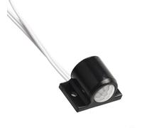 Hosrivae 12V 24V Automático PIR Cuerpo Infrarrojo Sensor de Movimiento Interruptor 2 Paquete, Módulo de Control Encendido Apagado para Iluminación de tira de luz LED (negro)