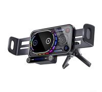 Hosrivae 15W Rotatable Wireless Car Charger Mount Con incorporado 200MAh batería, ABS+PC Secure Phone Holder Para Samsung Z Fold/Z Flip 7/6/5 Modelos (negro)