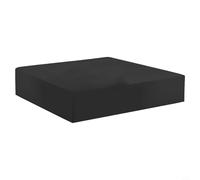 Hosrivae 190T poliéster al aire libre, temporada resistente a la intemperie muebles de jardín protector polvo contra la nieve, UV, negro (231 x 231 x 30 cm)