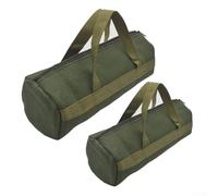 Hosrivae 2 bolsas de herramientas para electricista para almacenamiento y organización, bolsa de herramientas de lona resistente con correas portátiles, bolso de gran capacidad para reparación del