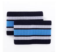 Hosrivae 2 calentadores de piernas para ciclismo y deportes al aire libre, correas elásticas de látex para asegurar pantalones y grasa de cadena, 285 x 75 mm, color azul