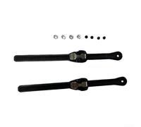 Hosrivae 2 hebillas de trinquete para patines de 250 mm, correas de repuesto con tornillos para patines en línea y patines de hielo, piezas de plástico y metal microajustables para adultos (estilo A)