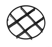 Hosrivae 20 almohadillas de malla de drenaje para macetas, reutilizables, ABS, para prevención de raíces, insertos negros, jardinería interior y exterior, 12 a 20 cm
