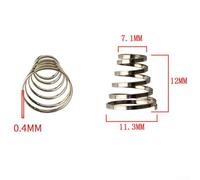 Hosrivae 4 resortes de liberación rápida para rueda de bicicleta con 2 pernos de eje de tornillo de tuerca M5 para piezas de repuesto de buje