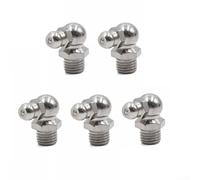 Hosrivae 5 piezas M8 x 1 mm 90° métricas de boquilla de grasa - Hierro galvanizado, revestimiento de zinc, sistemas hidráulicos y neumáticos, maquinaria, rodamientos y equipos