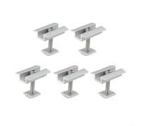 Hosrivae 5 soportes de montaje de panel solar de aleación de aluminio con módulos enmarcados y sin marco, sistema de estantería vertical horizontal ajustable con alta resistencia a la carga de nieve y