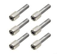 Hosrivae 6 adaptadores de enchufe SDS de vástago hexagonal de 1/4 para martillo eléctrico y taladros, juego de herramientas de soporte de destornillador de metal