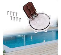Hosrivae 7056 Aleta de piscina con junta tórica para válvula de retención Jandy Spring modelos 7235 7305 7511 7512 - Incluye cubierta de pasador de resorte de acero inoxidable más 8 tornillos de