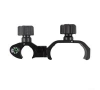 Hosrivae Abrazadera de aluminio para poste GPS con integrado para colector de datos, soporte de topografía resistente para varillas de grado, negro 22 x 10 x 5 cm