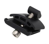 Hosrivae Abrazadera de tija de sillín de aleación de aluminio para bicicleta de montaña, soporte de fijación de tubo de asiento de un solo perno, compatible con marcos, 5,5 x 3,1 cm (2,2 x negro)