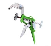 Hosrivae Abrazadera rápida de cajón tipo empuje para armario, armario, carpintería, clip de fijación, 15-50 mm de grosor, en forma de L y en forma de arco, aleación de aluminio/acero inoxidable, verde