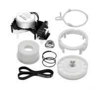 Hosrivae Actuador de arandela W10913953 con kit de embrague de polea y correa de transmisión para reparación de lavadora W10721967 W10006384