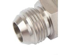 Hosrivae Adaptador de drenaje de retorno para cárter de aceite turbo 10AN a M18 x 1,5 mm, acero sin soldadura, con tuerca y junta de sello de aceite para proyectos de turbocompresor