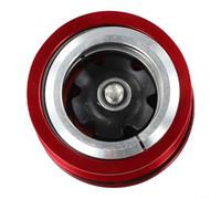 Hosrivae Aleación de aluminio Auriculares de bicicleta 44-44mm para semi-rodamiento 28.6mm horquilla recta, montaje de tubo de dirección liso negro (negro)